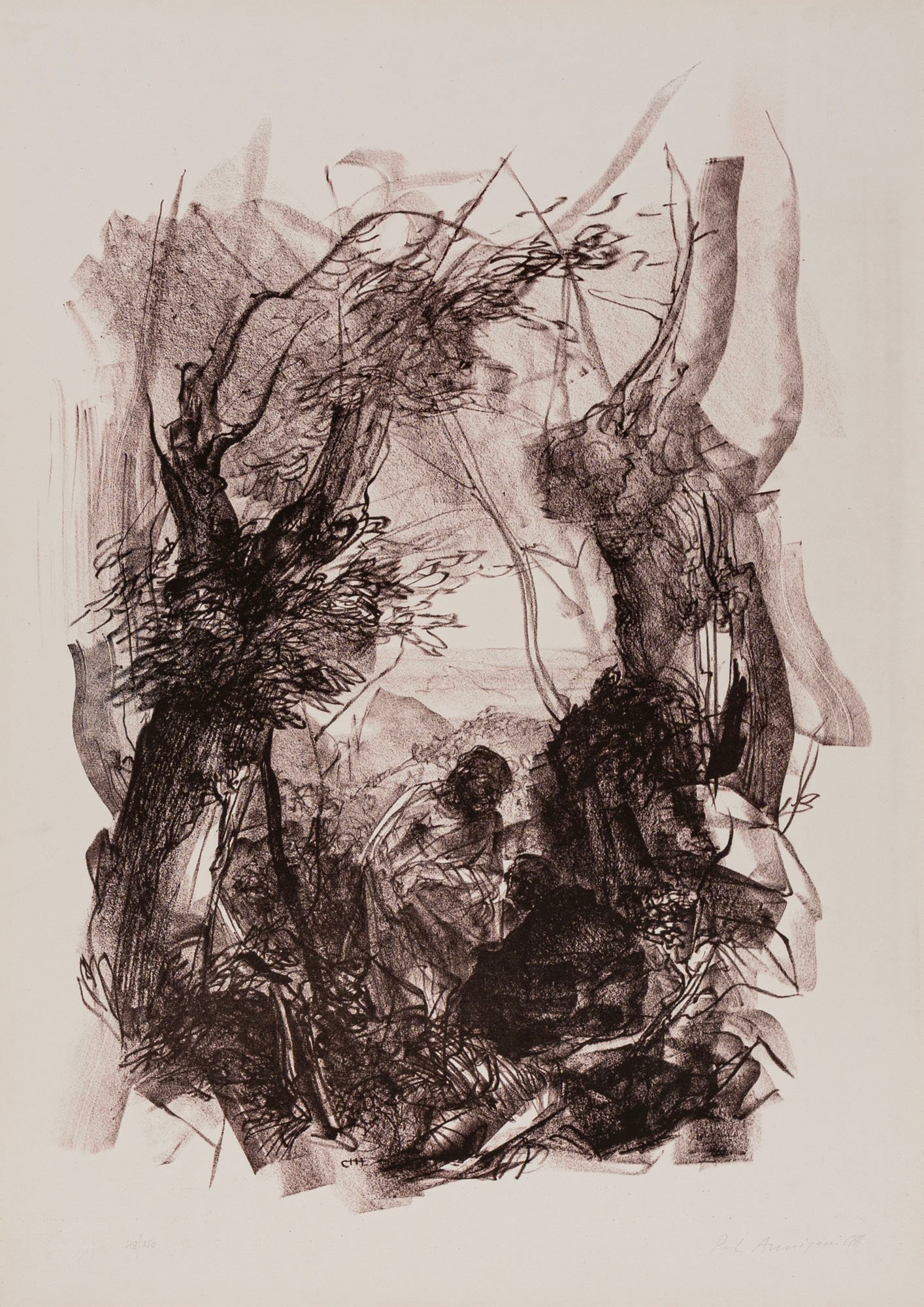 Senza titolo (Figura nel bosco)