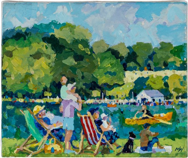MICHAEL WARREN - Sunbathing - The Serpentine, Hyde Park
